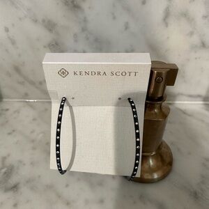 Kendra Scott Large Crystal Hoop Earrings